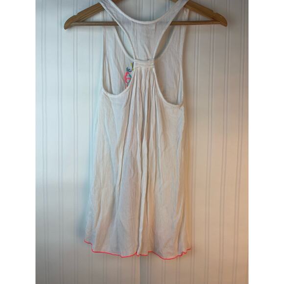 Shrinking Violet Embroidered RacerbackTank Womens XS - Picture 3 of 4